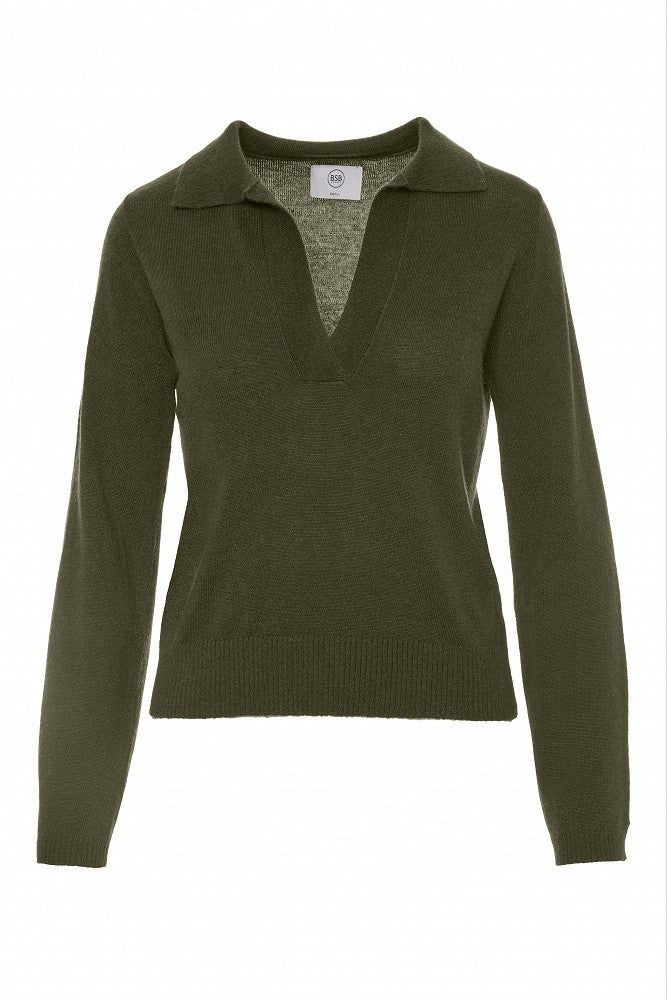 BSB trui khaki - detail