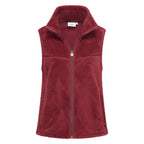 HV Society bodywarmer bordeaux met teddystof en opstaande kraag voor dames