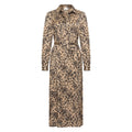 HV Society jurk champagne met luipaardprint en strikceintuur voor dames