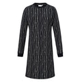 HV Society jurk zwart met verticale kettingprint voor dames