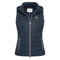 HV Society bodywarmer bleu marine matelassé à capuche pour femme