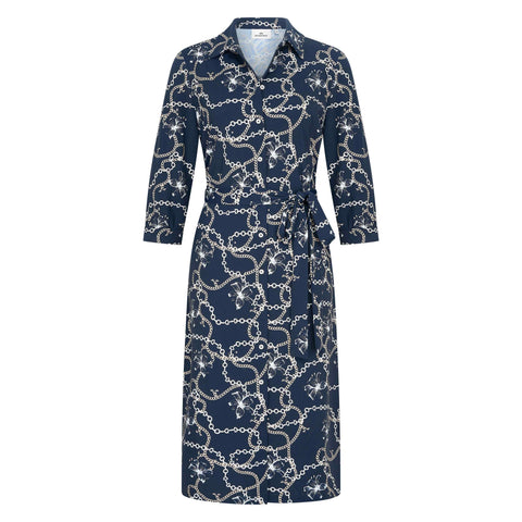 Hv Society - Dresses - Navy Aop
