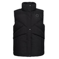 HV Society bodywarmer zwart met opstaande kraag en stiksels in V-vorm voor dames