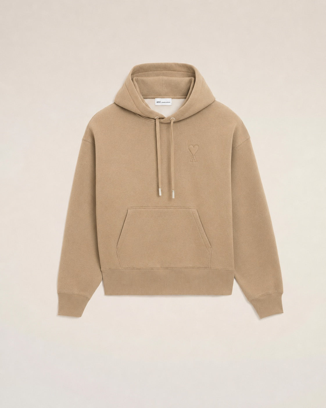 AMI Alexandre Mattiussi sweat à capuche camel unisex