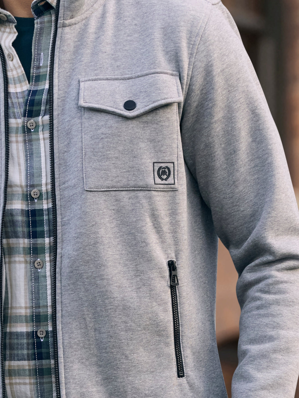 Lerros gilet gris clair pour homme – 4