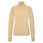 HV Society trui camel met col en knoopjes aan de mouwen voor dames