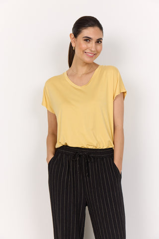 Soya Concept - T-Shirt - Geel