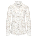 HV Society blouse wit met beige kettingprint en knoopsluiting voor dames
