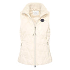 HV Society bodywarmer ecru met golvende doorstikking en teddykraag voor dames