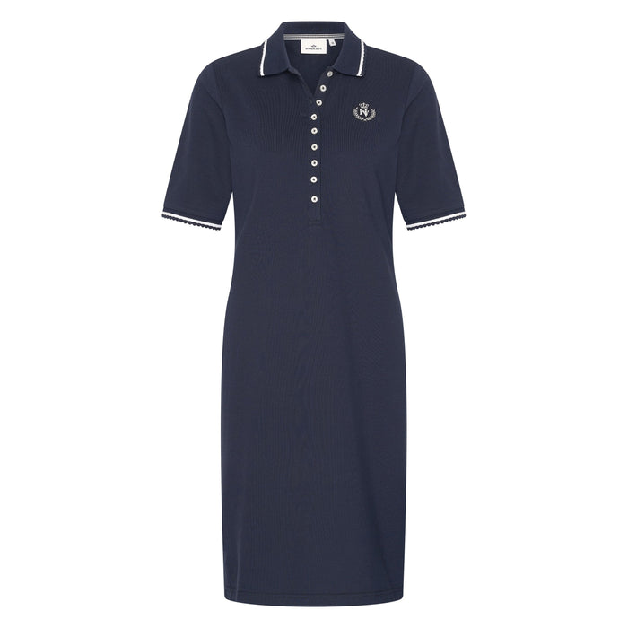 0402103702 - Polo dress HVSSalina MS  - 5001 - Navy - 38
