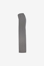 Geisha gemêleerde pantalon met elastische taille in black/off-white