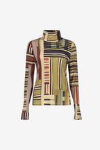 Geisha turtleneck top bruin 2