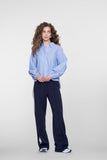 Geisha gestreepte blouse met lange mouwen in white/blue/red