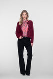 Geisha vest bordeaux 7