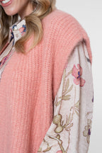 Geisha spencer met comfortabele pasvorm in soft pink