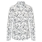 HV Society blouse wit met kettingprint en hemdkraag voor dames