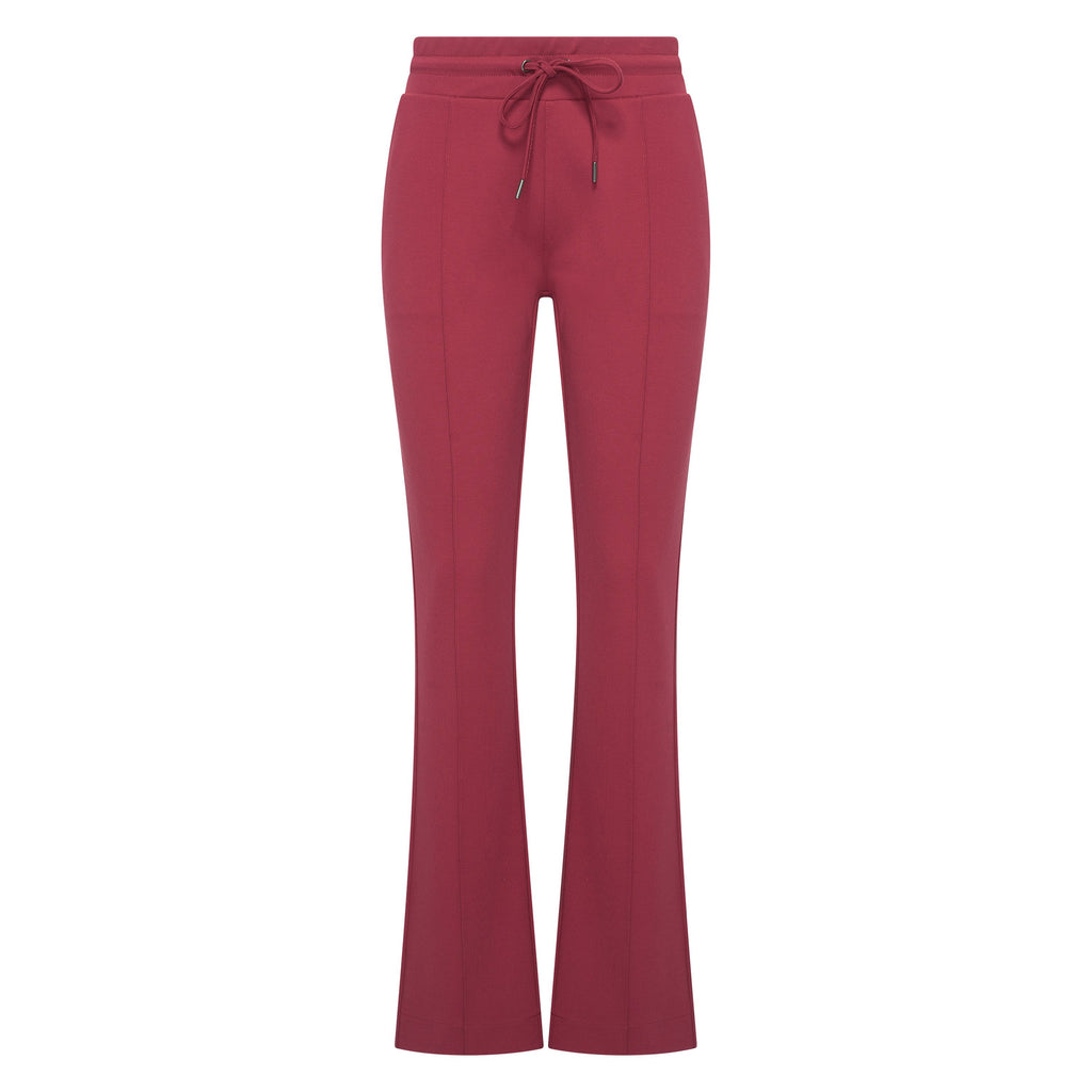 HV Society broek bordeaux met trekkoord en uitlopende pijpen voor dames