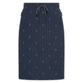 HV Society rok donkerblauw met krijtstreep en elastische taille voor dames