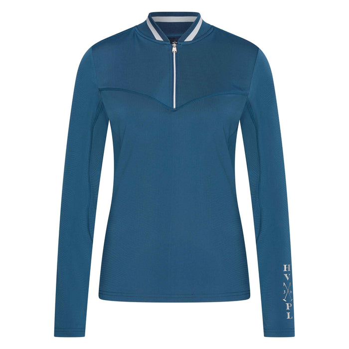 Hv Polo - Long Sleeve Top Hvpjayden - Deep Sea Blue