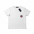 Ralph Lauren T-shirt à manches longues blanc avec logo et poche à badge pour homme