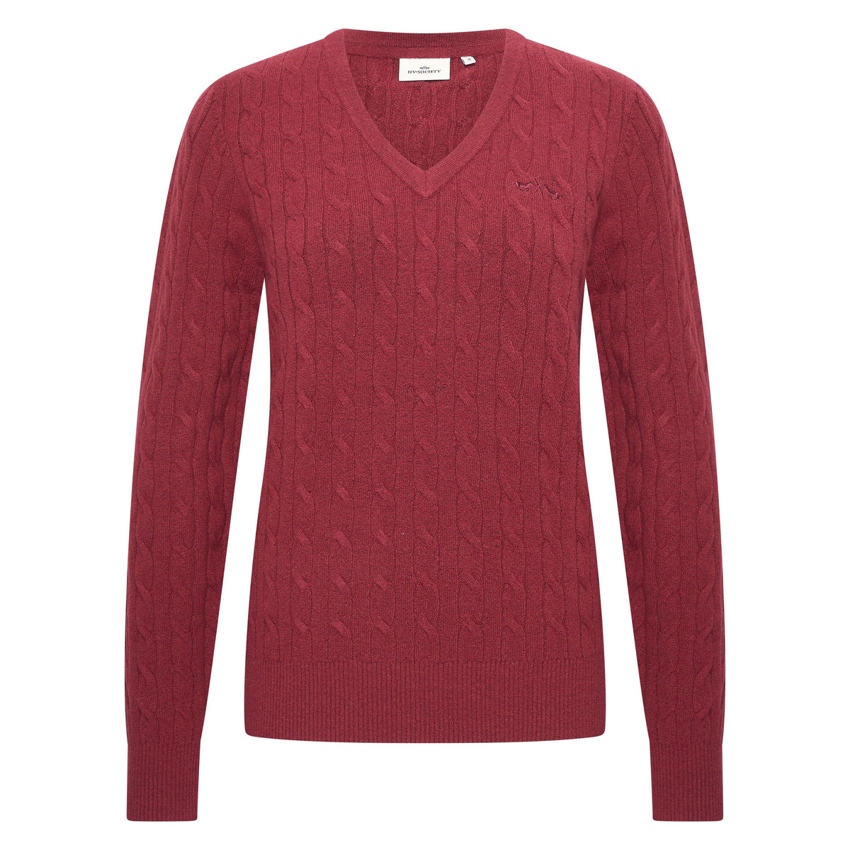 HV Society pull burgundy pour femme