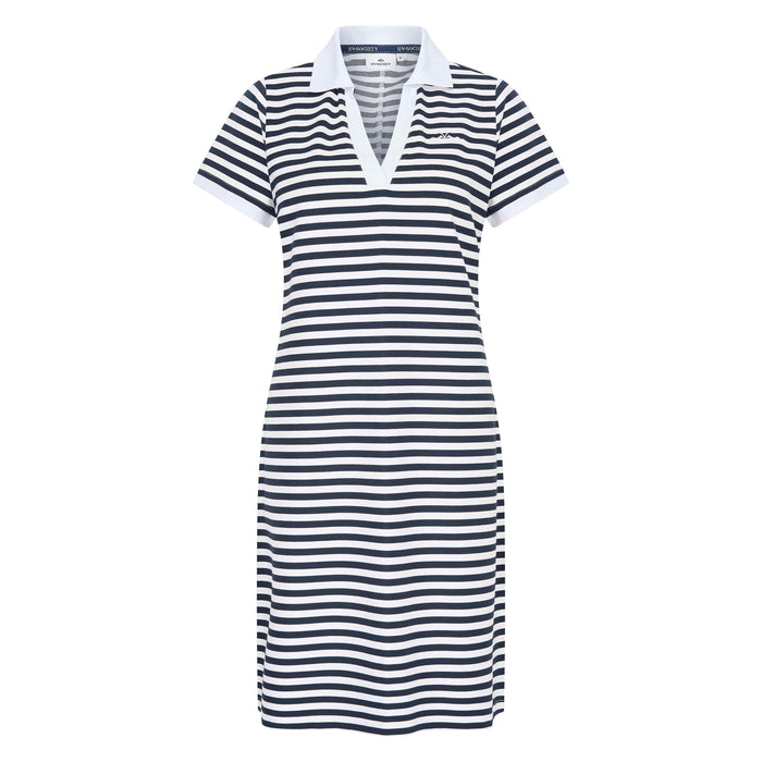 0402103604 - Dress HVSJolene  - 5580 - Navy-White