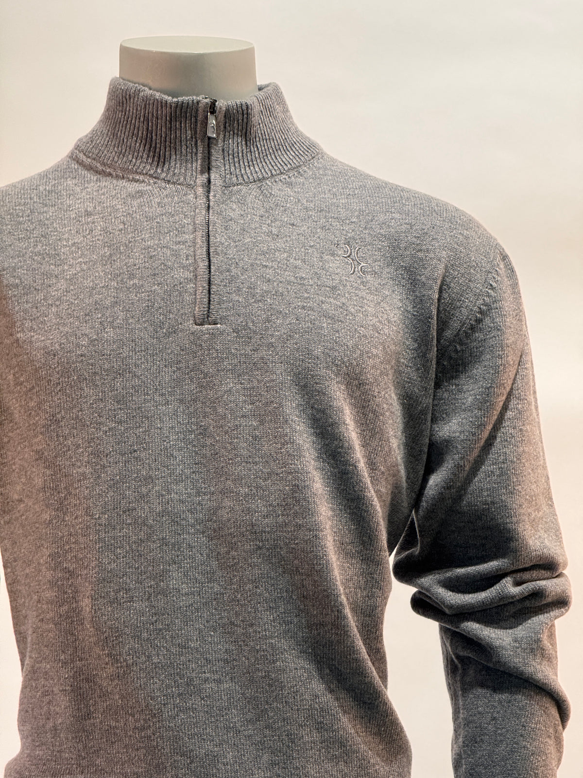 Billionaire - Pull demi-zip - Gris