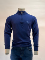 Billionaire - Trui met halve rits - Blauw