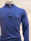 Billionaire - Trui met halve rits - Blauw