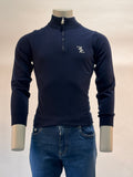 Billionaire - Trui met halve rits - Donkerblauw