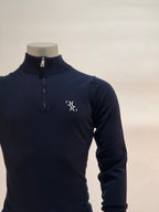 Billionaire - Pull demi-zip - Bleu foncé