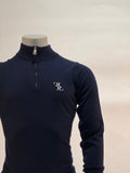 Billionaire - Trui met halve rits - Donkerblauw