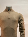 Billionaire - Trui met halve rits - Beige