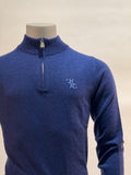Billionaire - Trui met halve rits - Blauw