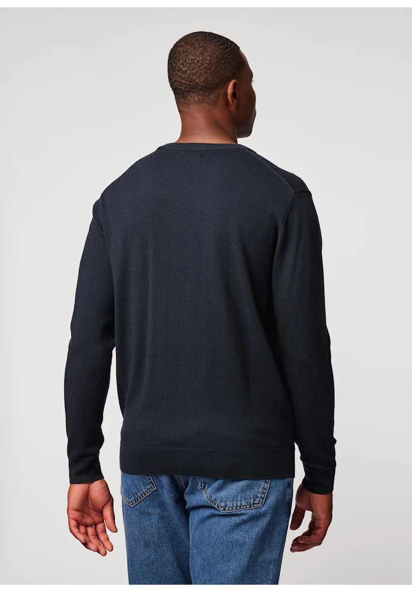 Antwrp Merino Crewneck Ink Blue - detail 3