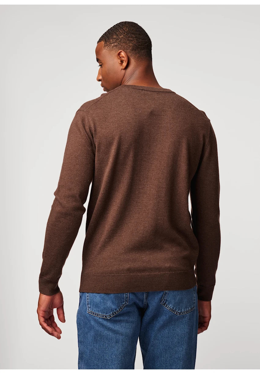 Antwrp Merino Crewneck Bruin - detail 3