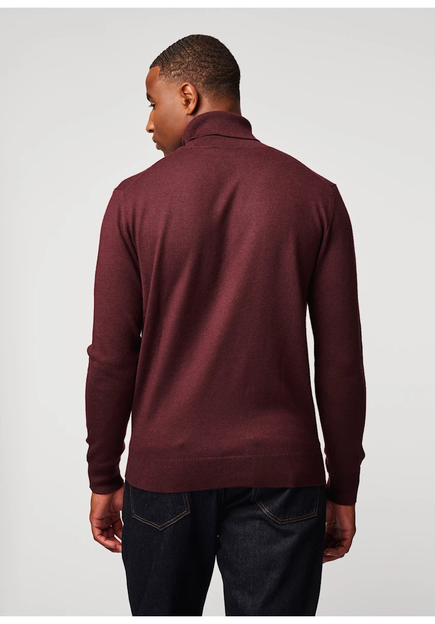 Antwrp Merino Turtleneck Bordeaux - detail 3