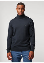 Antwrp Merino Turtleneck Ink Blue - detail 1