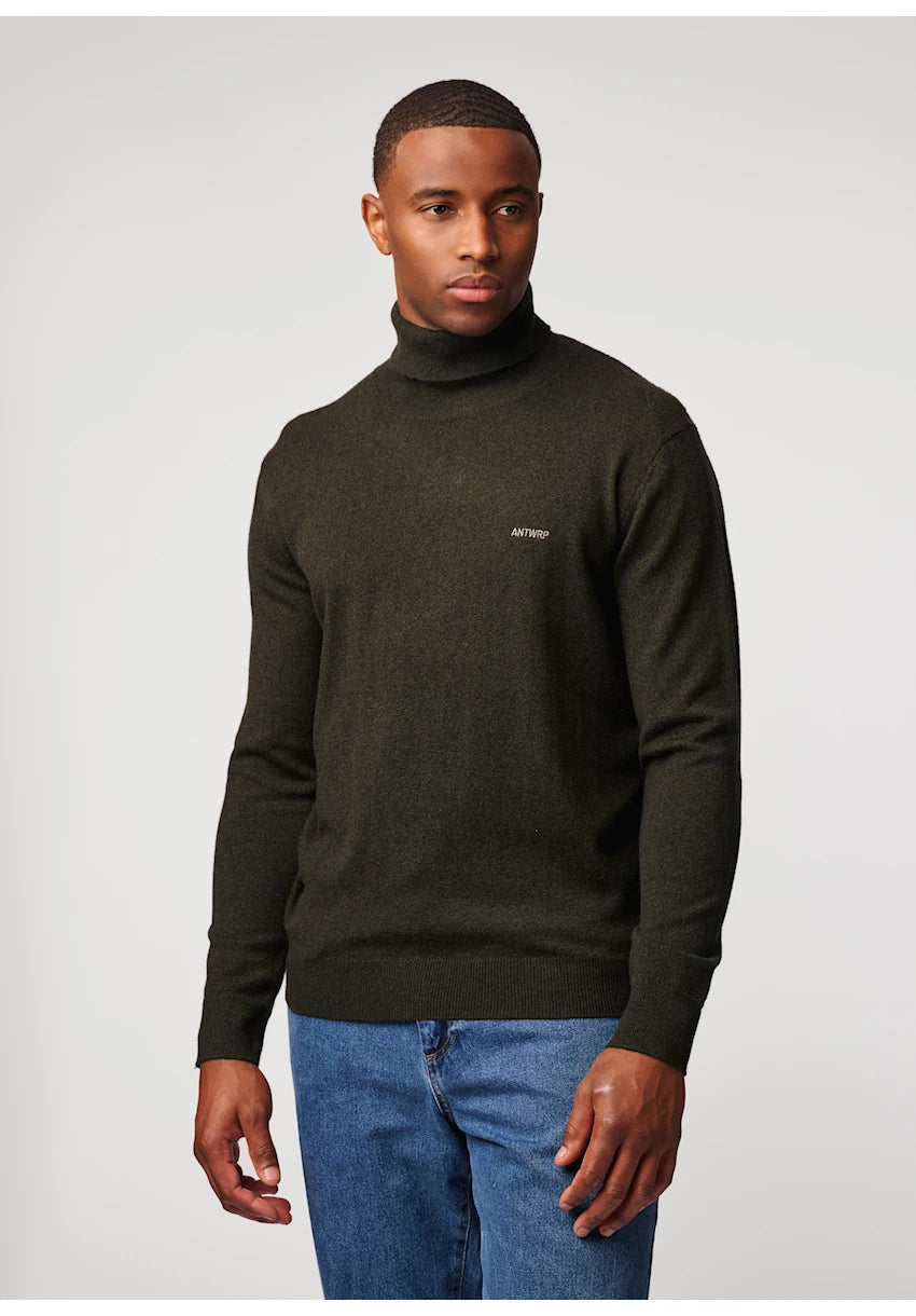Antwrp Merino Turtleneck Evergreen - detail 2