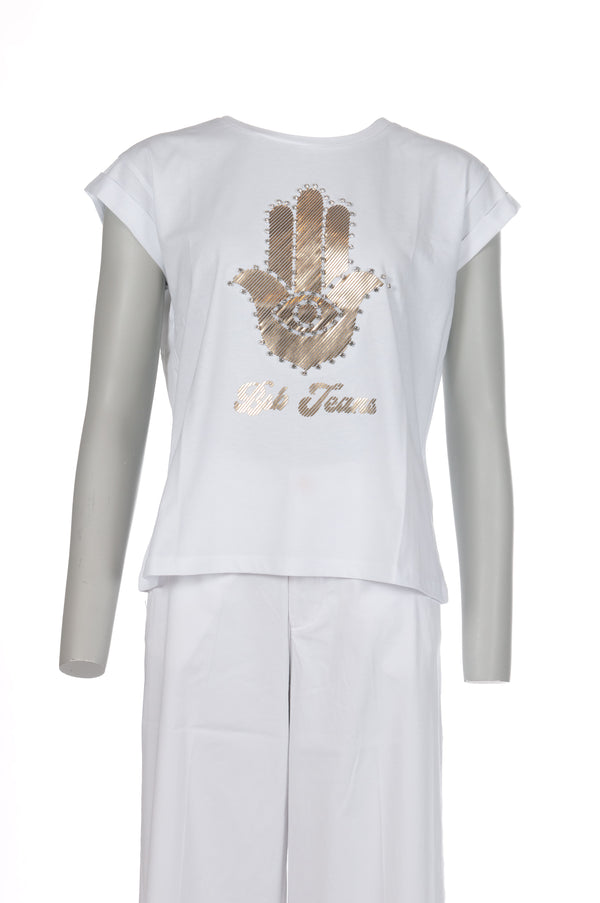 Bsb - T-Shirt - Wit(Goud)