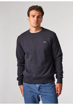 Antwrp basic sweater donkerblauw - detail