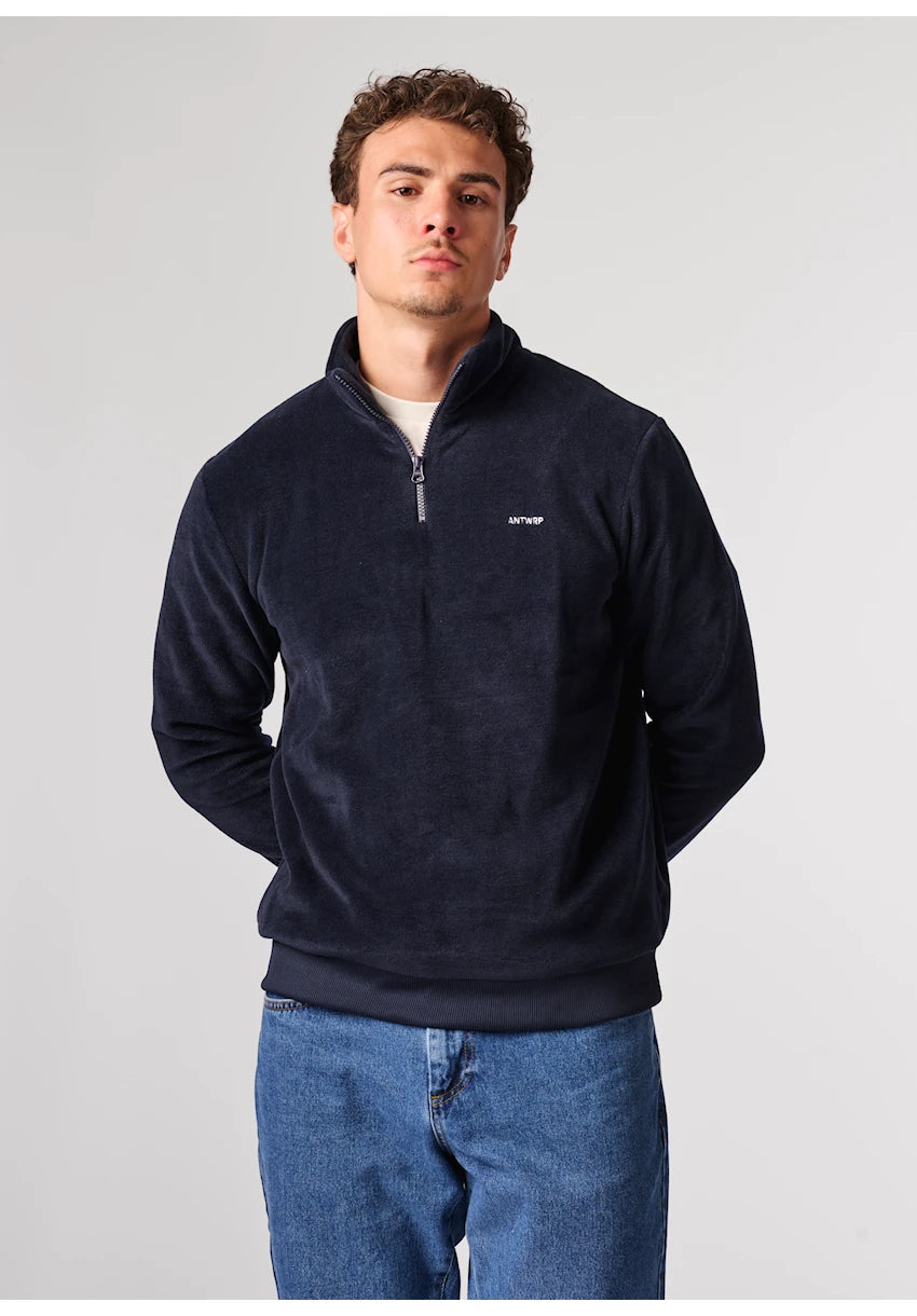 Antwrp Half Zip Fleece Donkerblauw - detail 2