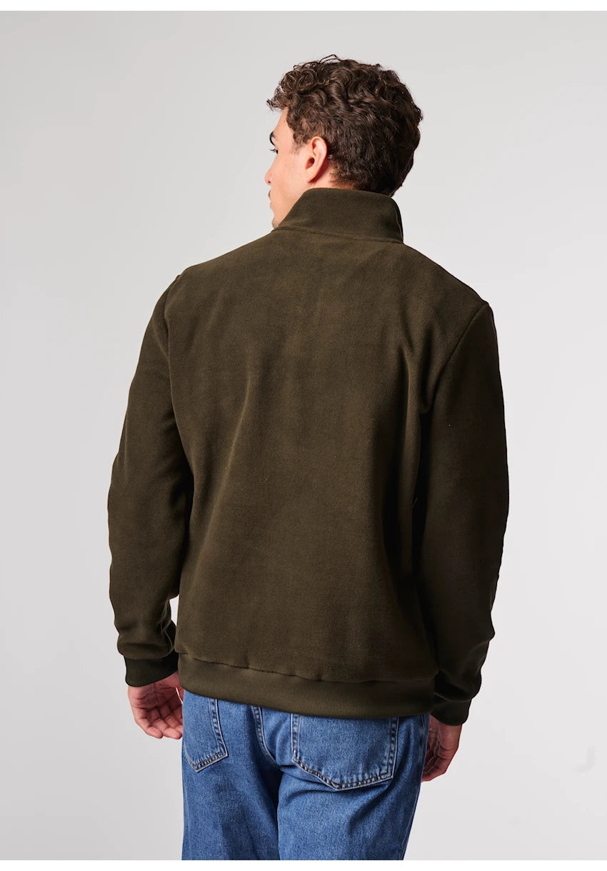 Antwrp Half Zip Fleece Donkergroen - detail 3
