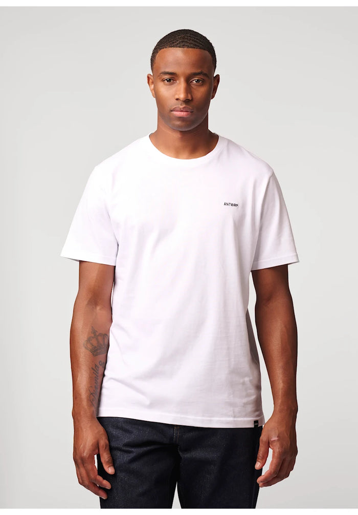Antwrp basic t-shirt wit - voorkant