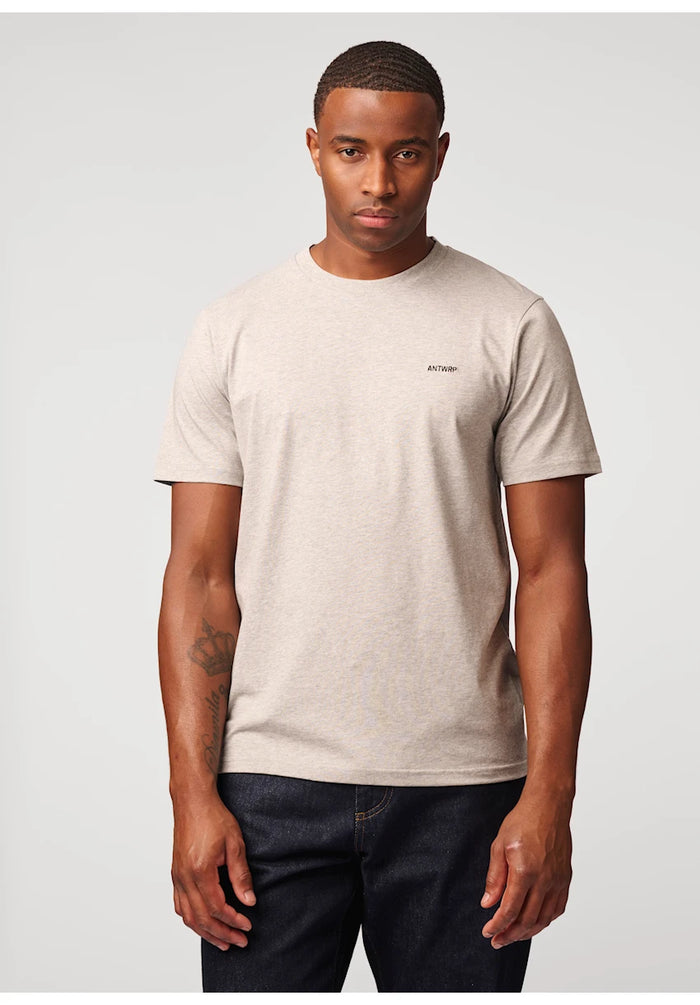 Antwrp basic t-shirt lichtgrijs - voorkant