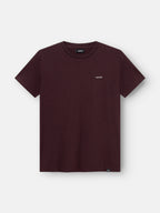 Antwrp T-shirt bordeaux met klein geborduurd logo voor heren