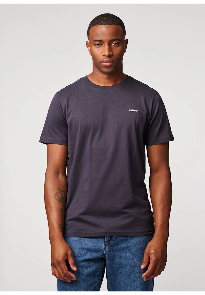 Antwrp basic t-shirt donkerblauw - voorkant