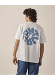 Antwrp Circle Backprint T-shirt ecru/off-white - voorkant