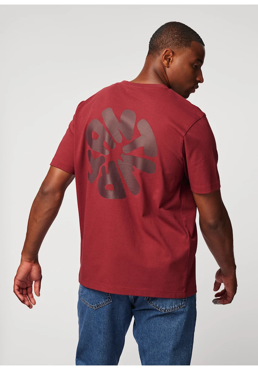 Antwrp Circle Backprint T-Shirt Rood - detail 2