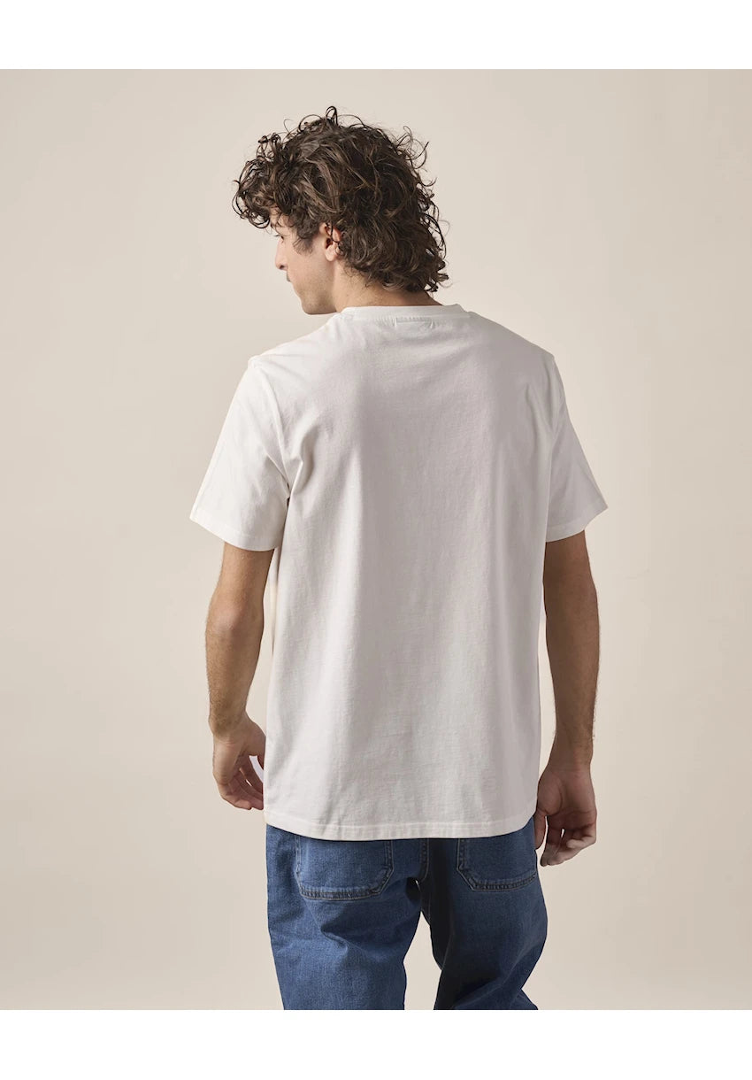 Antwrp Vintage Radio Tee ecru/off-white - achterkant